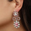 Dyrberg/Kern Lillian Rose Crystal Earrings, Silver