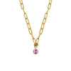 Dyrberg/Kern Lisanna Chain Link Necklace, Light Rose & Gold