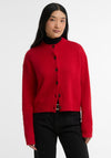 Barbour Woodhouse Cashmere Blend Cardigan, Red