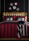 Laurence Llewelyn Bowen Festivo Circus Stripe Duvet Cover Set, Red