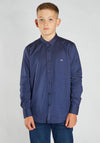 Diesel Boys Lloyd Oxford Long Sleeve Shirt, Navy