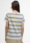 Barbour Bradley Striped T-Shirt, White and Green