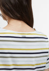 Barbour Bradley Striped T-Shirt, White and Green