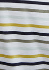Barbour Bradley Striped T-Shirt, White and Green