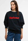 Barbour Womens Hartland Embroidered Sweatshirt, Navy