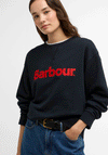 Barbour Womens Hartland Embroidered Sweatshirt, Navy
