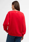 Barbour Womens Hartland Embroidered Sweatshirt, Red