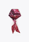 Lola Casademunt Floral Print Satin Scarf, Pink