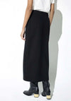 Lola Casademunt Pleated Faux Leather Skirt, Black