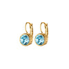 Dyrberg/Kern Louise Earrings, Gold & Aqua Blue