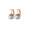 Dyrberg/Kern Louise Earrings, Light Sapphire & Gold