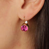 Dyrberg/Kern Louise Earrings, Pink & Gold