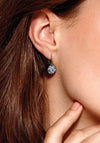 Dyrberg/Kern Louise Earrings, Light Blue & Silver