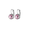 Dyrberg/Kern Louise Earrings, Silver & Light Rose