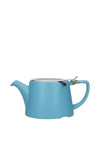 Kitchen Craft London Pottery Company Oval Filter Teapot, Satin Blue