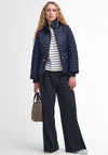 Barbour Womens Beadnell Fitted Quilted Jacket, Navy