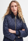 Barbour Womens Beadnell Fitted Quilted Jacket, Navy