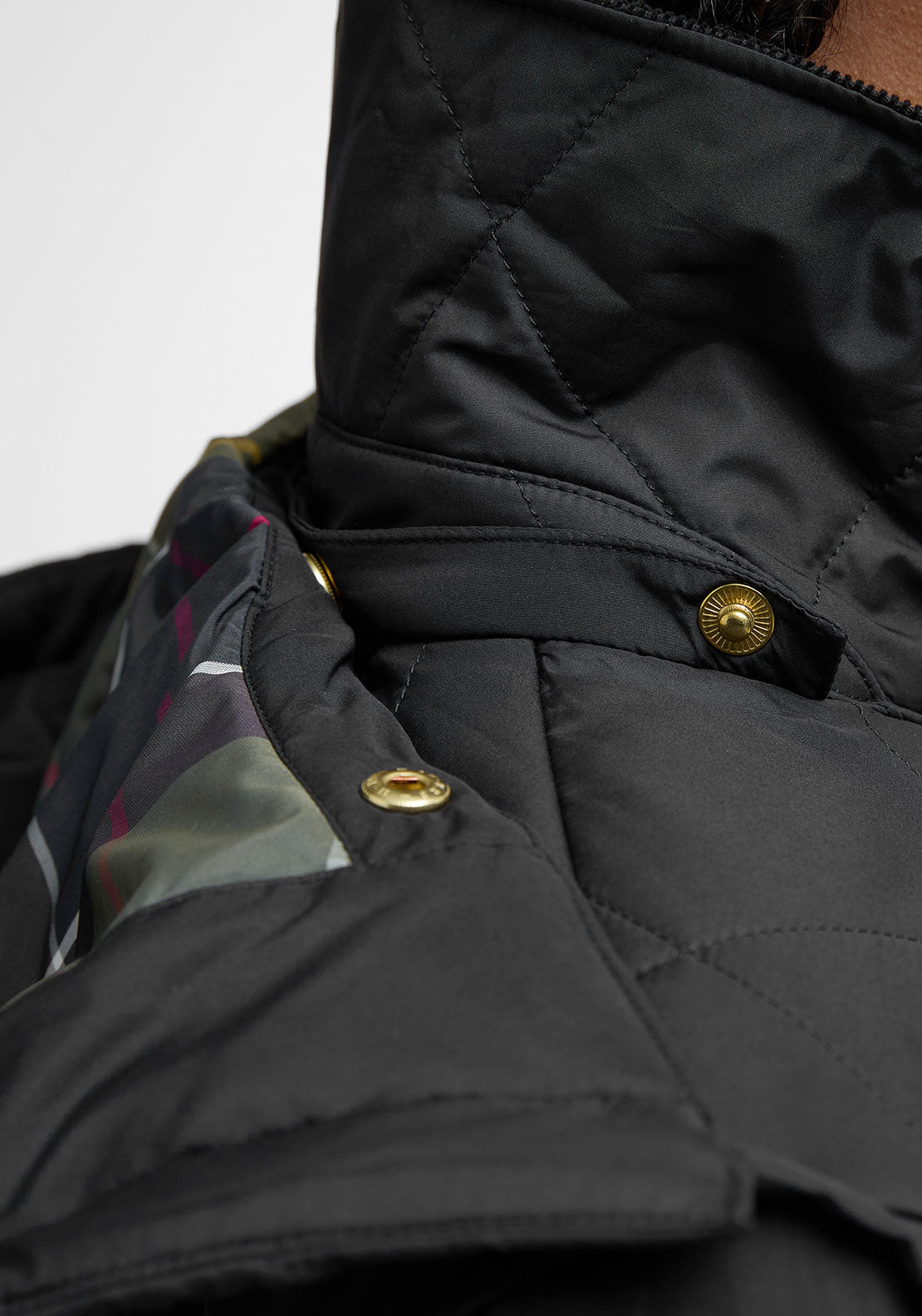 Barbour Womens Meridith Long Quilted Coat, Black