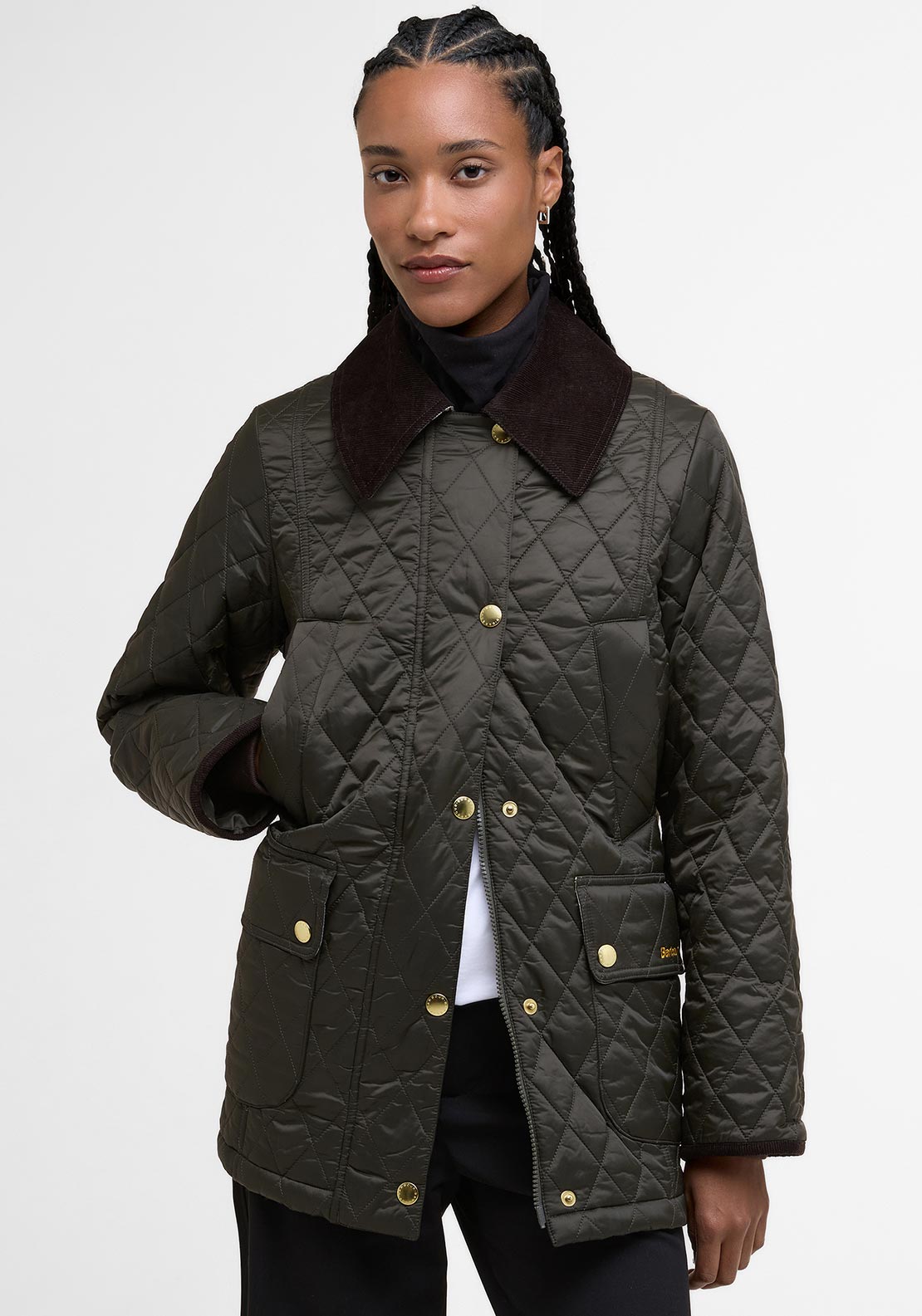 Barbour Womens Modern Beadnell Quilted Jacket, Green