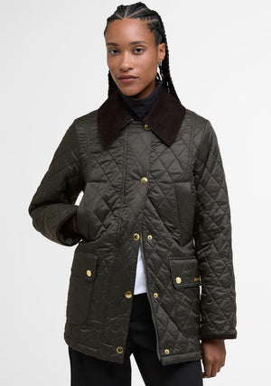 Barbour Womens Modern Beadnell Quilted Jacket, Green