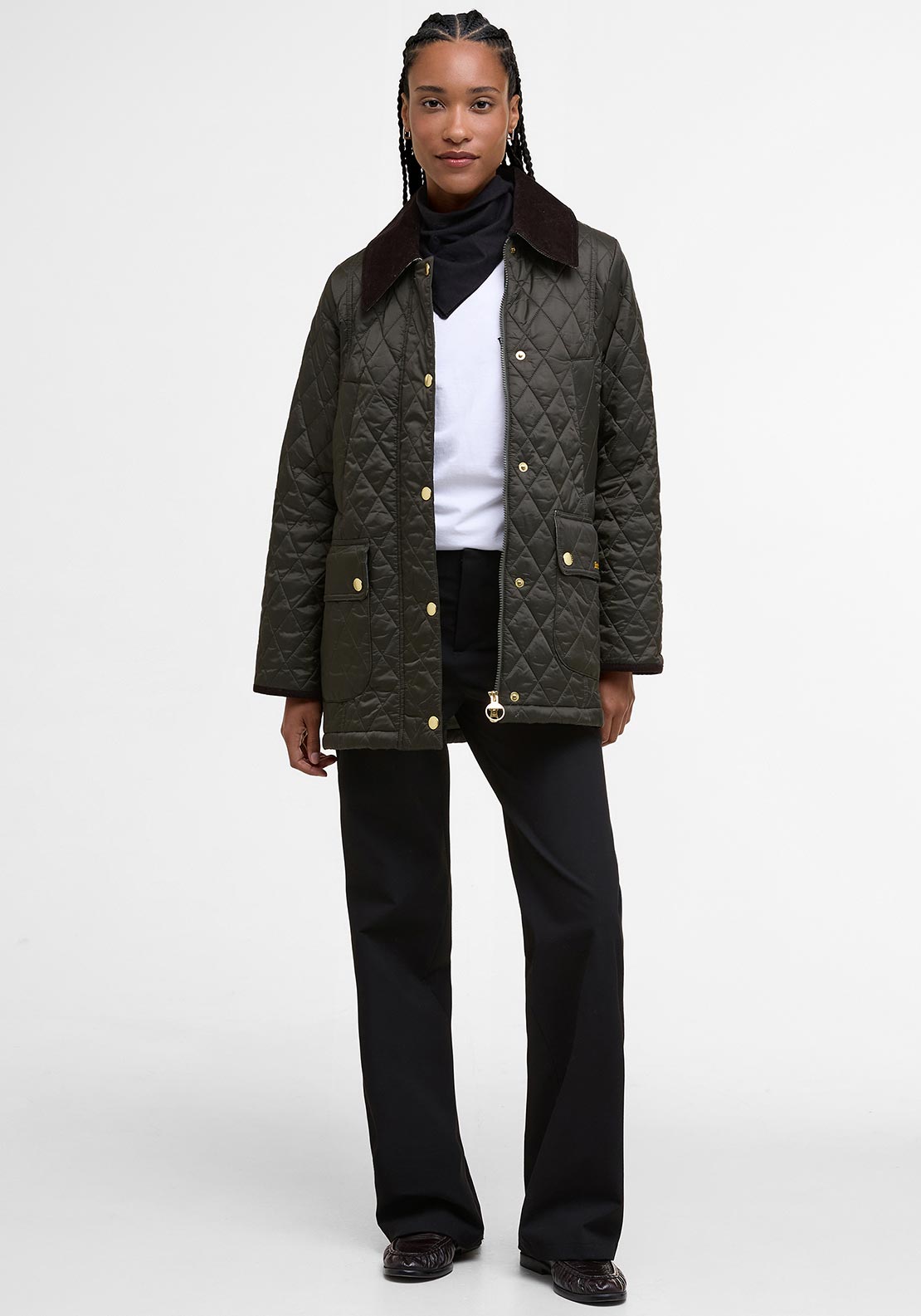 Barbour Womens Modern Beadnell Quilted Jacket, Green