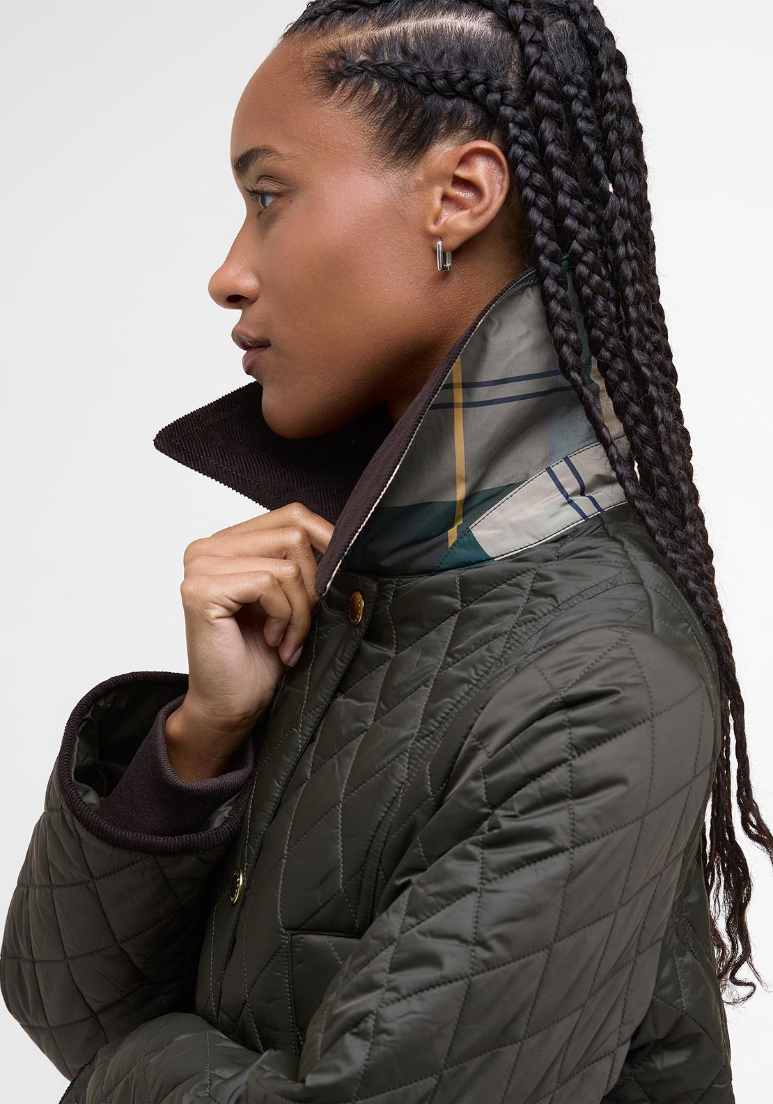 Barbour Womens Modern Beadnell Quilted Jacket, Green