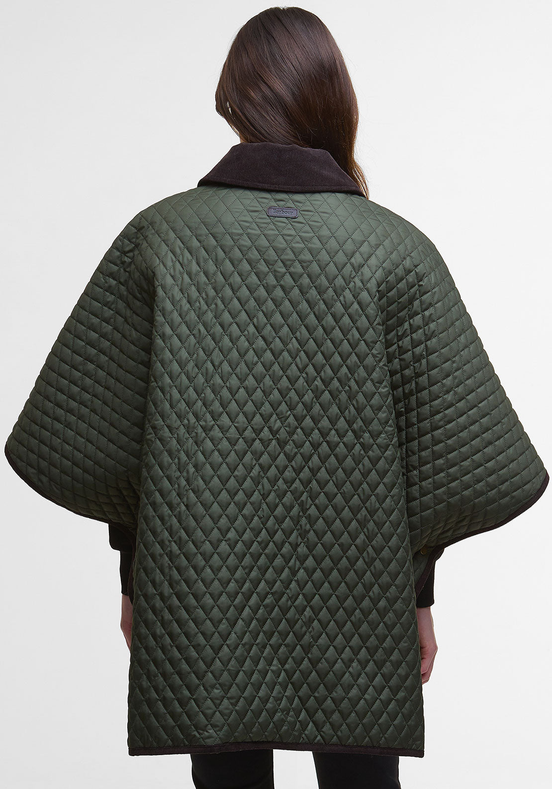 Barbour Womens Oakman Quilted Cape, Green