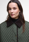 Barbour Womens Oakman Quilted Cape, Green