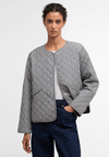Barbour Womens Cashel Gingham Check Jacket, Navy