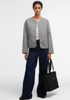 Barbour Womens Cashel Gingham Check Jacket, Navy