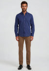 Andre Dargle Polka Dot Shirt, Navy