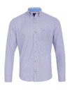 Andre Dodder Geo Pattern Shirt, Beige & Blue Multi