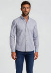 Andre Dodder Geo Pattern Shirt, Beige & Blue Multi