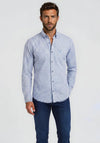 Andre Dodder Geo Pattern Shirt, Green & Blue Multi