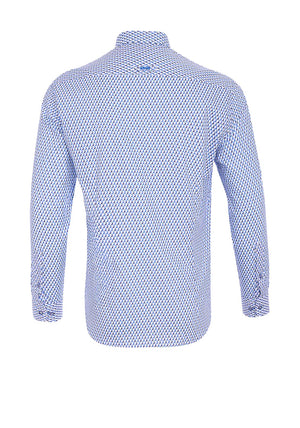 Andre Dodder Geo Pattern Shirt, Green & Blue Multi