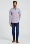 Andre Dodder Geo Pattern Shirt, Red & Blue Multi