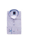 Andre Mainz Bubble Print Long Sleeve Shirt, Blue Multi