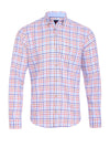 Andre Swilly Plaid Shirt, Beige & Blue Multi