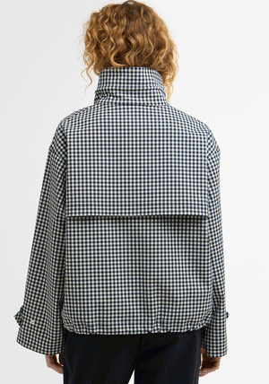 Barbour Womens Bronwyn Gingham Check Jacket, Navy
