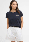 Barbour Womens Bede Embroidered T-Shirt, Navy