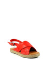 Lunar Lazy Dogz Mercy Criss Cross Sandals, Red