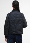 Barbour Short Beadnell Wax Jacket, Navy