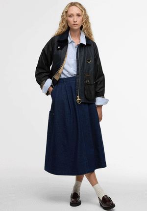 Barbour Womens Kearton Wax Jacket, Navy