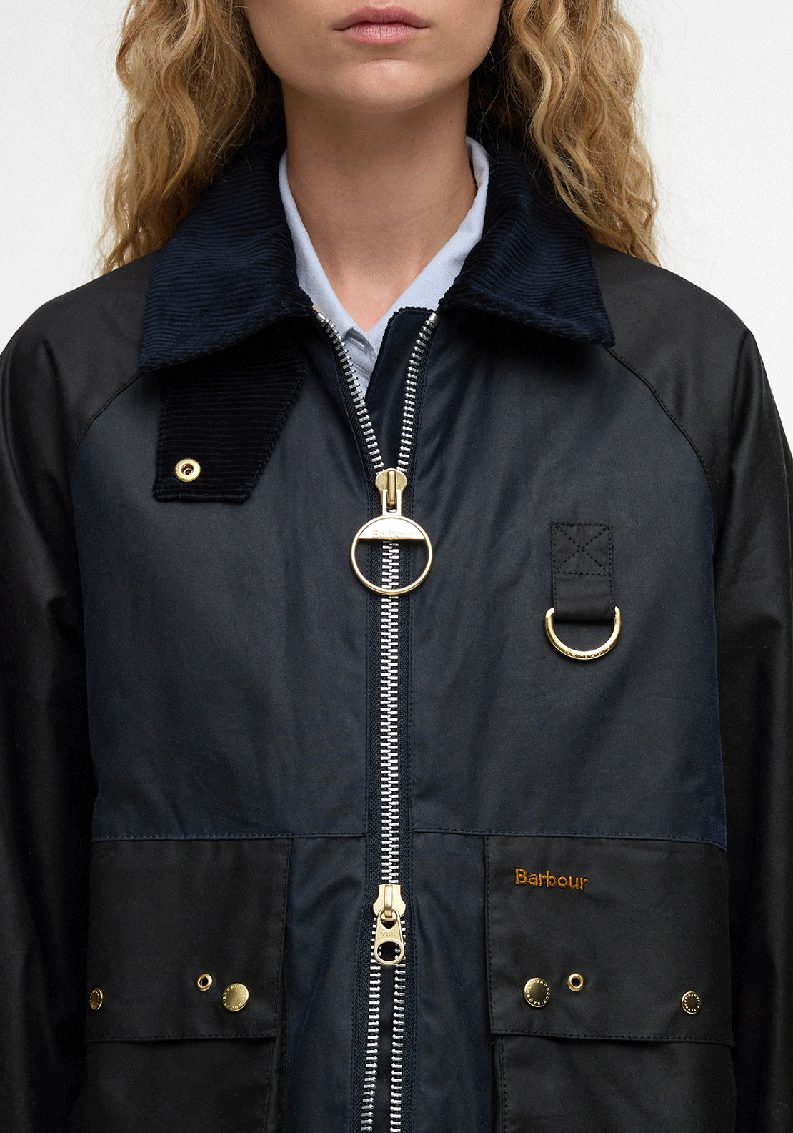 Barbour Womens Kearton Wax Jacket, Navy