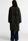 Barbour Womens Check Kirkless Waxed Coat, Green
