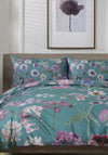 The Lyndon Company Botanical Flower Duvet Cover Set, Green