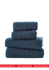 The Lyndon Company Rainham Cotton Towel, Navy