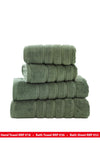 The Lyndon Company Rainham Cotton Towel, Green