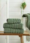 The Lyndon Company Rainham Cotton Towel, Green