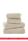 The Lyndon Company Rainham Cotton Towel, Beige